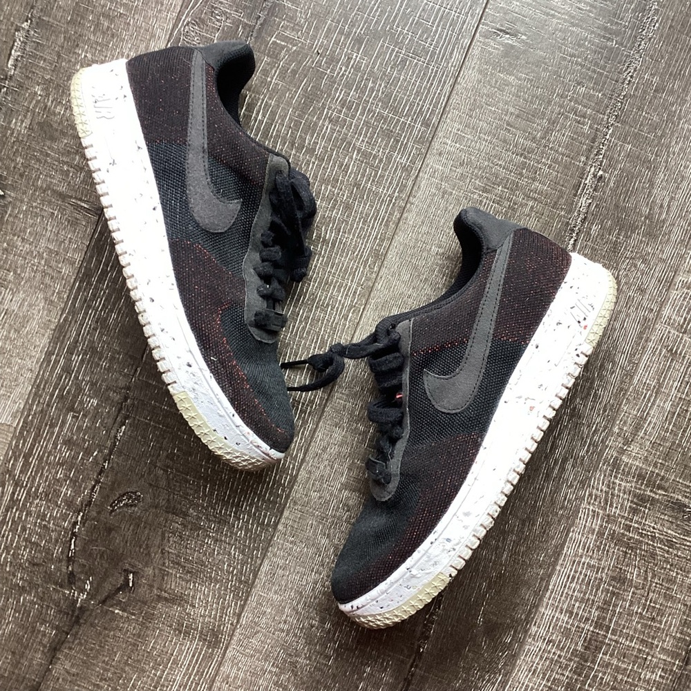 Nike Air Force 1 Crater FlyKnit – Black/Anthracite/White – Size 8.5